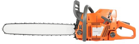 JAYGOVAN 72CC Gas Powered Chainsaw 24 Inch 2-Cycle Petrol Handheld Cordless Chain Saw, Gasoline Gas Chainsaws with Gloves and Goggles Gas Sawing Crankcase Chain Saw for Tree Wood Cutting (72cc)