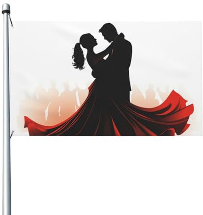 Drapeaux d'extérieur à impression double face pour jardin, salle de bal, danse, drapeau de vacances avec œillets pour extérieur, pelouse, porche, décoration d'intérieur