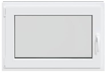 vidaXL Ventana de sótano RISOR 60x90 cm oscilobatiente DIN izquierda, ventana de salida, ventana de tolva, ventana en el sótano, pozo de ventana