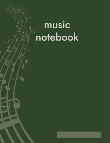 I colori della tua musica – Verde Quaderno Musicale A4 – 120 Pagine Numerate, Pentagrammi Vuoti, Indice Iniziale – Copertina Verde Minimal