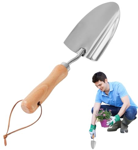 Dopsyesn Pala De Jardinería - Plantador de Mano para Semilleros | Pala de Acero Inoxidable Fácil de Usar para Jardín Exterior, Césped, Patio y Vivero