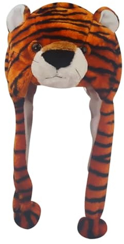 iplusmile Gorro De Invierno Para Niños Tigre Cómodo Elástico Marrón Gorro De Animal Decorativo Niños Fiestas Cumpleaños