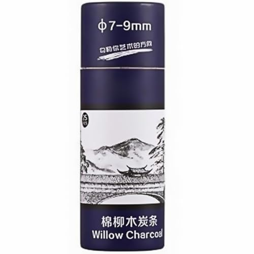 ifundom 25 Barras de Dibujo al Carboncillo de Sauce 7-9 MM Pack de 25 Unidades para Pintura y Bocetos Materiales de Dibujo Profesionales para Artistas y Estudiantes