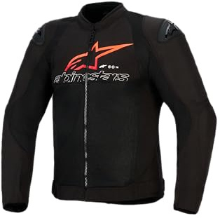 Alpinestars SMX Air Giacca tessile moto perforata, nero/rosso/bianco, L
