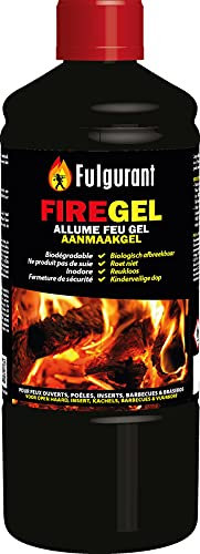 Fulgurant - Firegel, Allume Feu Gel liquide, pour tous type de feu et BBQ, 850 ml