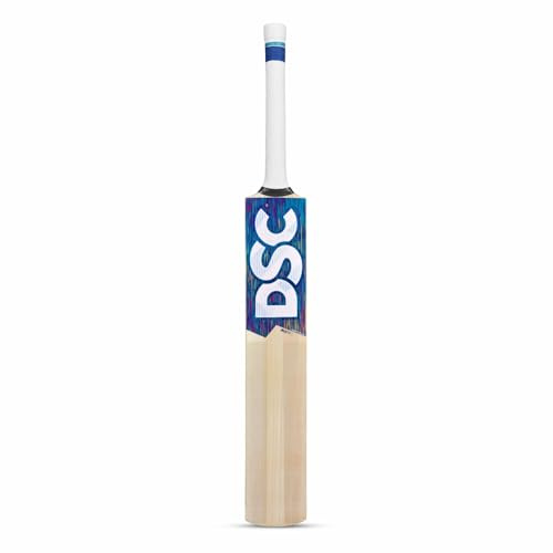 DSC BLU 11 Kashmir Willow Cricket Bat Men's, Wooden, Harrow