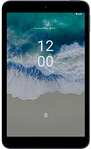 Nokia T10 Android 12 4G Tablet with 8” HD display, 3GB/32GB Storage, 8MP rear camera and 2MP front camera, Dual Speakers with OZO Playback, 2 years OS updates, 3 years security updates – Ocean Blue