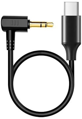 Hensych Câble adaptateur de microphone 20 cm pour DJI Osmo Action 2/3/4 Câble adaptateur audio type C vers microphone externe 3,5 mm Plug and Play
