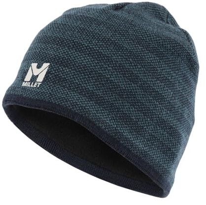 MILLET - Tiak II Beanie - Bonnet Mixte en Laine Mérinos - Alpinisme, Randonnée, Lifestyle - Bleu Taille Unique