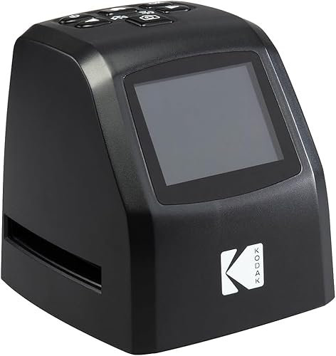 Mini Digital Film & Slide Scanner - Escáner de Negativos y Diapositivas, Pantalla LCD de 2.4, Conversión a JPEG, Compatible con 35mm, 126, 110 y Super 8