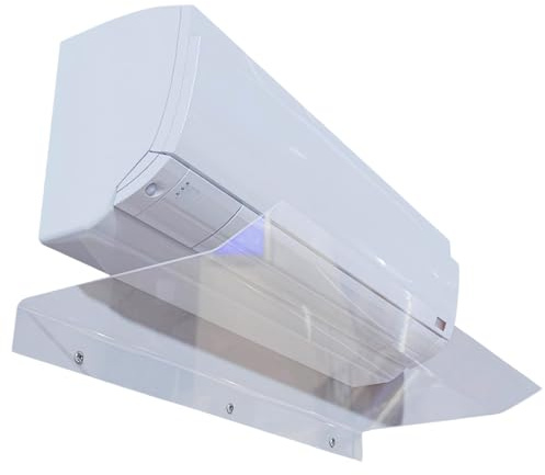 Debora Carlucci Deflettore per Condizionatore Universale in Plexiglass Trasparente 90x30x6 cm Deviatore Protezione Split per Aria Condizionata Ideale per Casa,Ufficio Spessore 5 mm Made in Italy