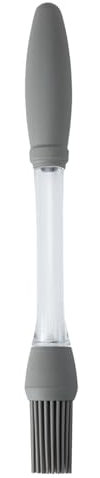 Pennello da pasticceria in silicone, per barbecue, resistente al calore, 23 x 2,5 x 2,5 cm, compatto, lavabile in lavastoviglie, utensile da cucina per cuocere, grigliare, campeggio e cucinare