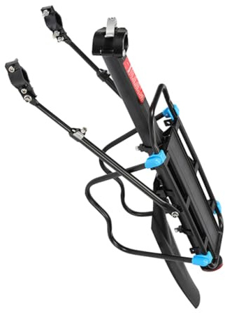 Parliky Portapacchi Posteriore per Bici in Lega di Alluminio Leggero Supporto Versatile per Mountain Bike e Bici da Strada Accessorio per Trasporto Borse e Valigie con Installazione