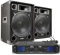 MAX 700W DJ Amplifier and Speaker Packages – Complete DJ Speakers and Amp Set with Power Amplifier and Cable Party Disco DJ System for Events, and Live Performances – DJ Amps and Speakers Packages.