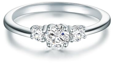 Trilani Solitario da Donna in Argento Sterling 925