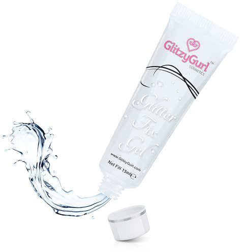 Glitter Fix Gel - Face and Body Adhesive Primer Glue Quick Dry for Glitter, Eye Shadow, Pigment, Eye Dust. Vegan Cruelty Free