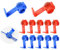 Aiqeer 60 Pezzi Kit Connettori Scotch, Connettori Filo Scotch Lock, Capicorda Elettrici Connettori Rapidi, Morsetti di Derivazione (Rosso & Blu)
