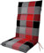 Doppler / Hochlehner Spot/Gartenstuhlauflage/Hochlehner/Schwarz Rot kariert/ca. 119 x 48 x 5 cm
