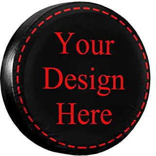 Custom Spare Tire Covers Personalised Tire Covers Add Your Own Image/Text Waterproof Dust-Proof Universal Wheel Tire Protectors Fit for RV SUV Trailer