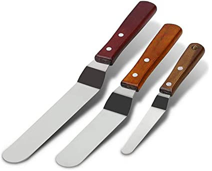 Coltello Paletta Glassa, Spatola per Glassa, Spatola Angolata Dolci, 3PCS Spatola Cucina Dolci Spatole Decorazione Torte Spatole Pasticceria Spatole Crema Cucina Cucina Accessori