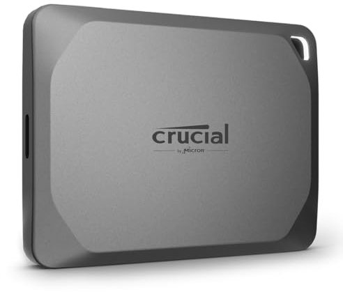 Crucial X9 Pro 4TB Portable External SSD - Up to 1050MB/s Read/Write, External Solid State Drive, IP55 Water and Dust Resistant, USB-C 3.2 - CT4000X9PROSSD902