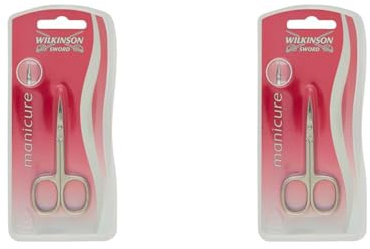 Wilkinson Sword Maniküre Schere Hautschere Handpflege, 1 St (Packung mit 2)