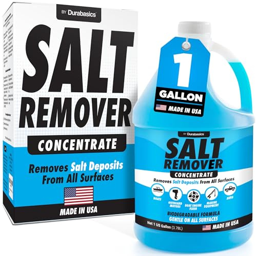 Limpiador de sal concentrado – Sal para barcos – Enjuague del motor marino – perfecto para el enjuague del motor fuera de borda y lavado de depósitos de sal – Elimina los depósitos de sal de los