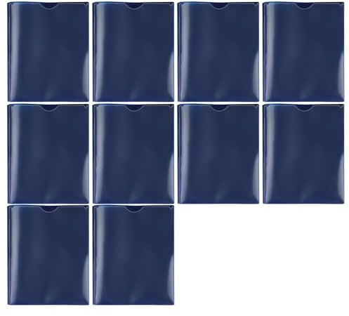 Lot de 10 dossiers format lettre avec poches et porte-cartes de visite Deux poches pour feuilles de papier