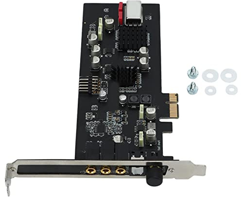 aqxreight Tarjeta de Sonido Tarjeta de Sonido de Audio con Decodificador Coaxial óptico de 24 Bits y 96 KHz para Juegos de Transmisión en Vivo, una Experiencia de Buena Calidad, Formato Compatible