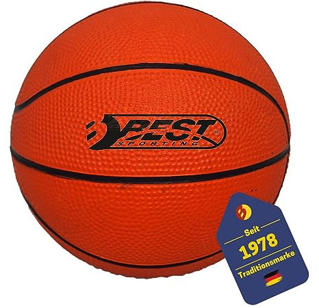 BEST SPORTING Mini Basketball Micro Adventure I Größe 1 I Kleiner Ball in Orange I Kinder Basketball Mit 160 g I Hochwertiger Klein