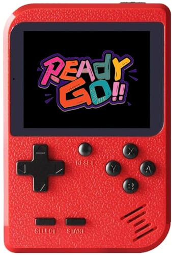 Console de Jeux Portable Intégrée 500 Jeux Rétro, Mini Console Vidéo 7,1 cm, Batterie Rechargeable, Cadeau de Noël et d'Anniversaire pour Enfants