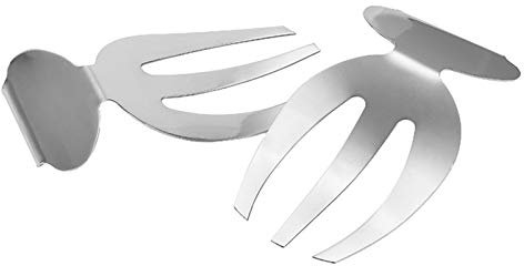 2 posate da insalata – per servire artigli da server, artigli da server, design elegante, strumento da cucina in acciaio inox, kit per insalata per servire e mescolare insalata, in acciaio inox