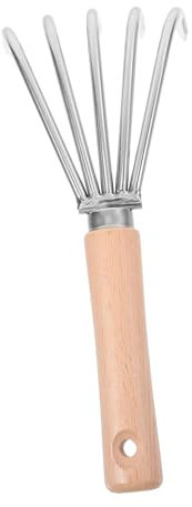 DOITOOL Rastrillo Cultivador De Mano Herramienta De Jardinería Herramientas para Desherbar Herramienta Japonesa para Desherbar con Mango De Madera