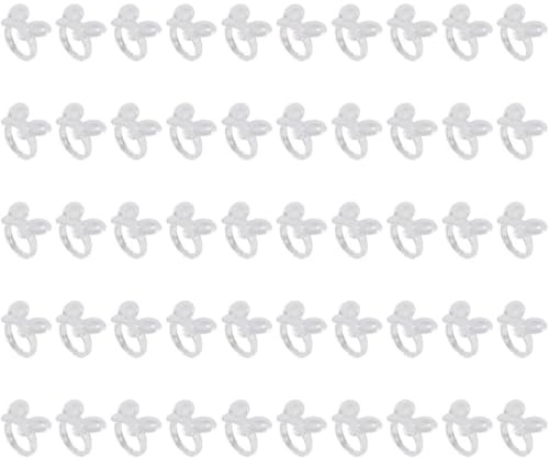 Alnicov Anillo para Tabla De Uñas, 100 Unidades, para Manicura con Flores, Gel para Uñas Postizas, Herramienta De Visualización a Color para Arte, Transparente.