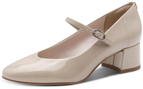 Tamaris Décolleté da donna con tacco a blocco beige 39 EU