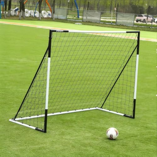 SPORTAPPY But de Football 90x75|180x120|240x180|300x200|360x200 cm Acier | 5 tailles, montage rapide, sans outils, filet PE durable, tous temps, jardin & match