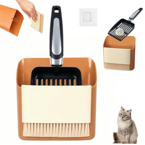 Cryptisg 3 Pzs Pala Arenero Gato Set, Pala Arena Gatos de Acero Inoxidable