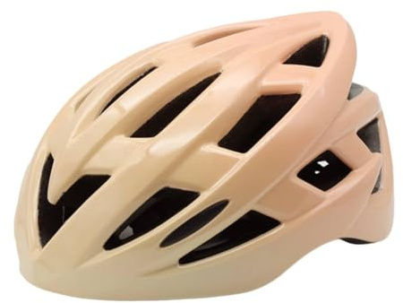 F Fityle Casco da Bici per Adulti, Regolabile, Imbottito, Leggero, alla Moda, Traspirante, Ideale per Ciclismo e Arrampicata, Arancia Gialla