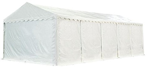 Tendone per feste ignifugo bianco 5x10 m Gazebo anti-fiamma per giardino e eventi