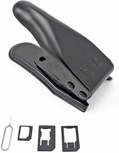 Incutex Doble Cortador cortadora Tarjeta SIM para moviles, Smartphones, tabletas, Negro