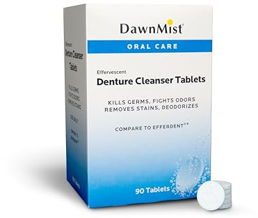 Dukal DEN6290 Dawn Mist Denture Cleanser Tablet, 90 ct., Pack of 2160