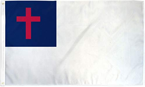 Christian Flag Christianity Cross Banner Church Pennant 2x3 Foot 24x36 inch New