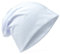 Miobo Slouch Beanie Mütze, Long, Unifarbe, Herren Damen, Weiss