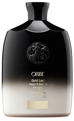 Oribe Gold Lust Repair & Restore Shampoo - Repairs & Prevents Damage - Protects & Moisturizes Dry, Damaged Strands - With Biotin & Niacinamide - For Damaged Hair & All Hair Types - 8.5 oz