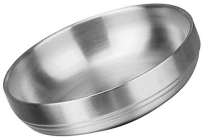 DOITOOL Coupelles à sauce rondes empilables en acier inoxydable pour la maison, le restaurant, 9 cm Argenté