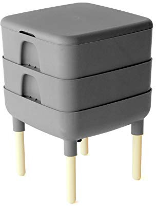 The Essential Living - Compostador de Gusanos (Gris)