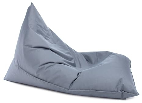Ecopuf Lazy Pouf Cuscinone S Sittsäck i polyestertyg Antislitage Vattentät för både inomhus och utomhus 80X130 Cm fylld med polystyren