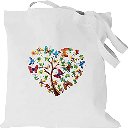 Butterfly Printed Canvas reusable grocery bags, Foldable Casual Travel HandBag, Shoulder Beach Tote Bags, Shopper bag eco friendly super strong washable Storage bags Shopping bag Canvas bag for Women