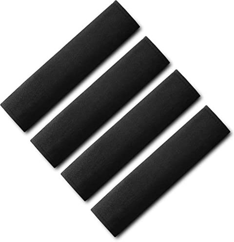 URAQT Car Seat Belt Pads, 4 Pack Comfort Harness Pads, Pram Strap Covers, Backpack Shoulder Pad, Multifunctional Universal Seat Belt Pad Cover for Kids and Adults