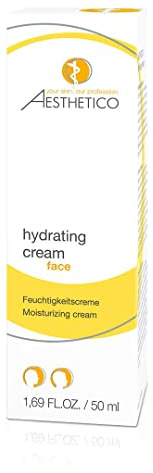 AESTHETICO hydrating cream - Hautdurchfeuchter, Pflegecreme f?r trockene und emfindliche Haut, Anti-Aging mit Hyaluron 2 x 50 ml